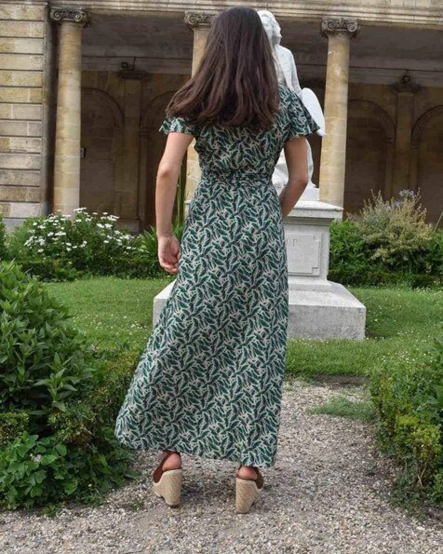 Aatise Langes Sommerkleid/Festkleid Zady mit Schmetterlingsärmel, 100% EcoVero – Ansicht 2