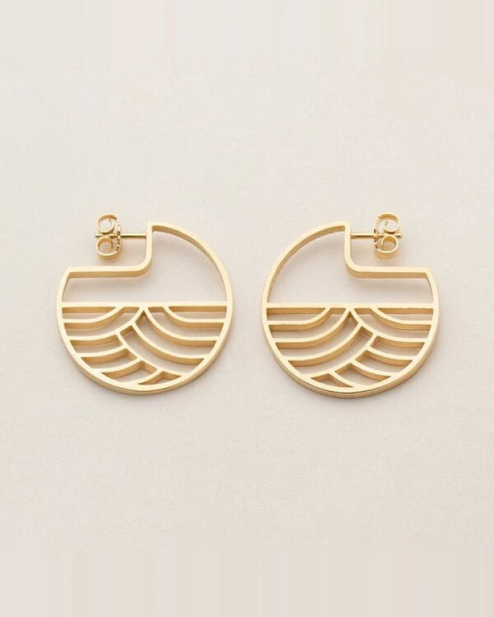 ChristinaPauls Slow jewellery Creole Kinki, groß in Gold und Silber
