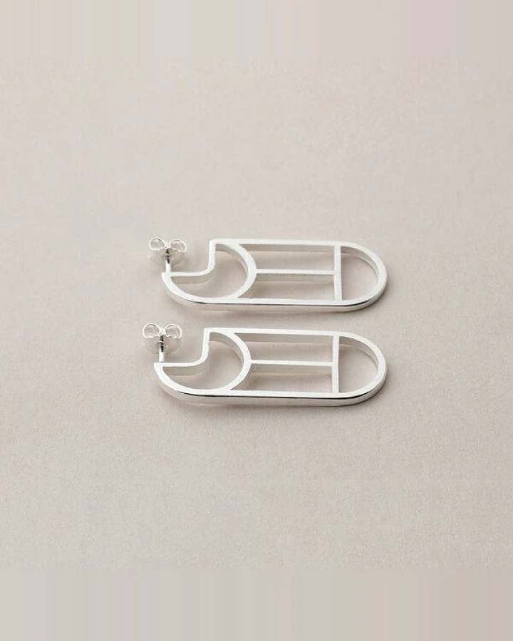 ChristinaPauls Slow jewellery Creole Tawa, klein in Gold und Silber