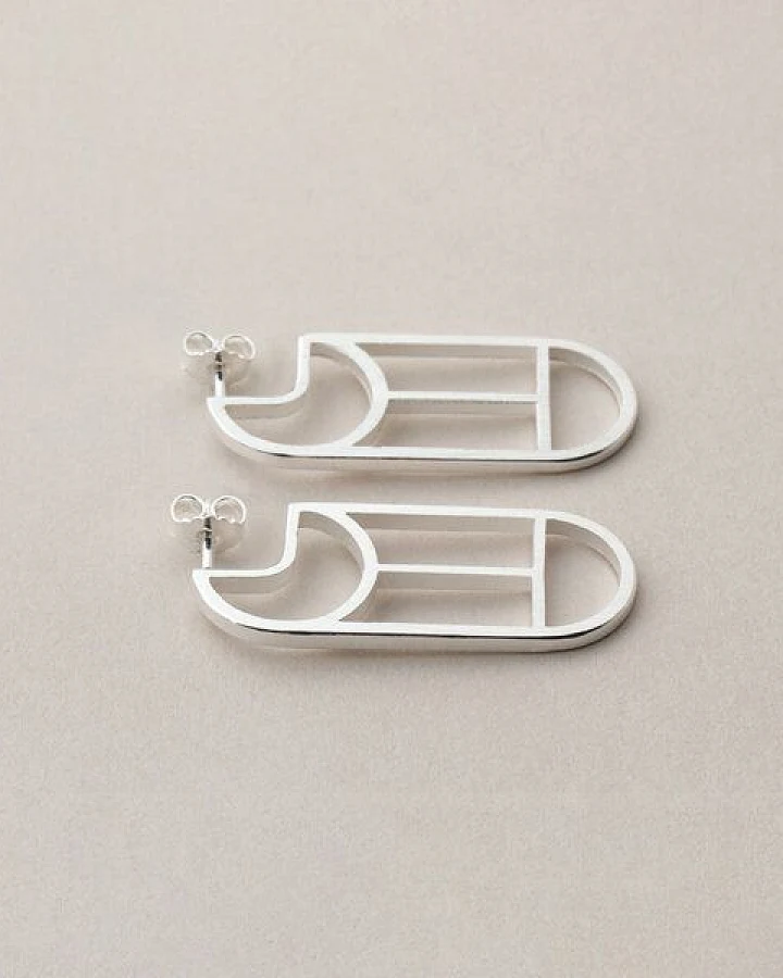 ChristinaPauls Slow jewellery Creole Tawa, klein in Gold und Silber