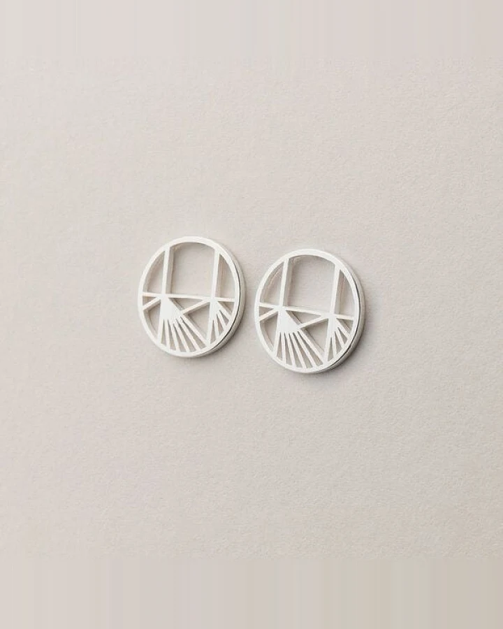 ChristinaPauls Slow jewellery Ohrstecker Aino, klein in Silber und Gold
