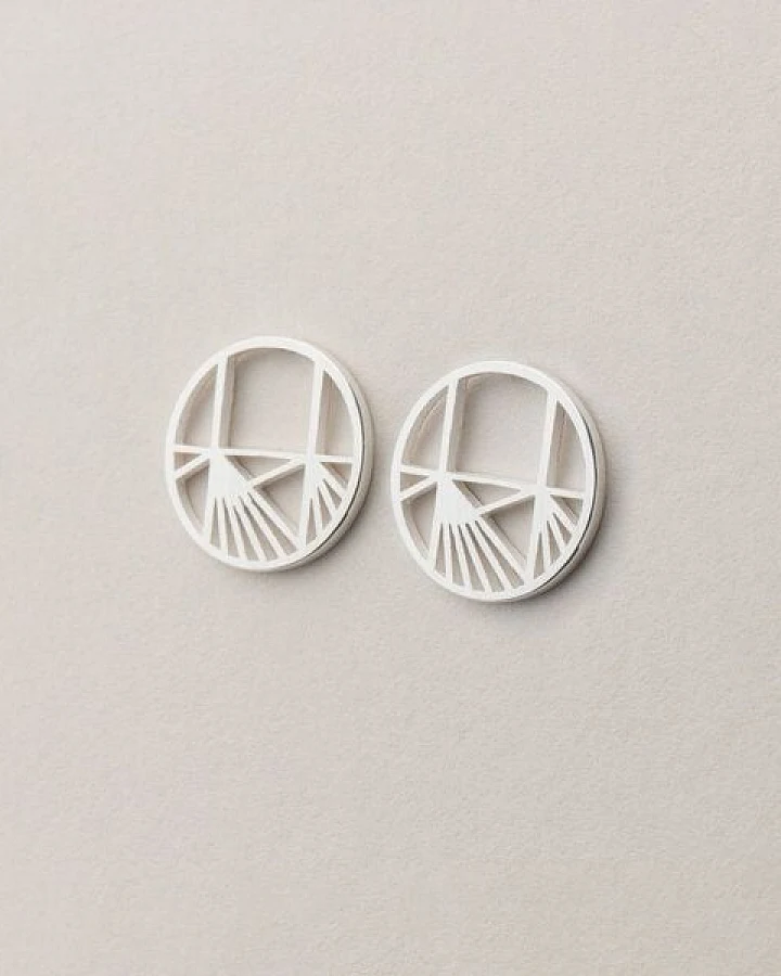 ChristinaPauls Slow jewellery Ohrstecker Aino, klein in Silber und Gold