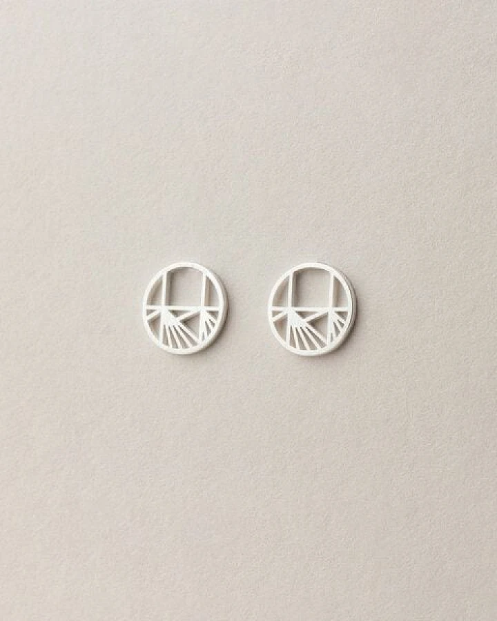 ChristinaPauls Slow jewellery Ohrstecker Aino, Mini in Silber und Gold