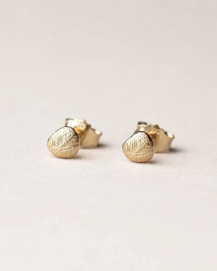 ChristinaPauls Slow jewellery Amia Ohrstecker, rund in Gold oder Rosegold