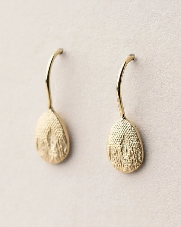 ChristinaPauls Slow jewellery Amia Ohrhänger, oval in Gold oder Rosegold