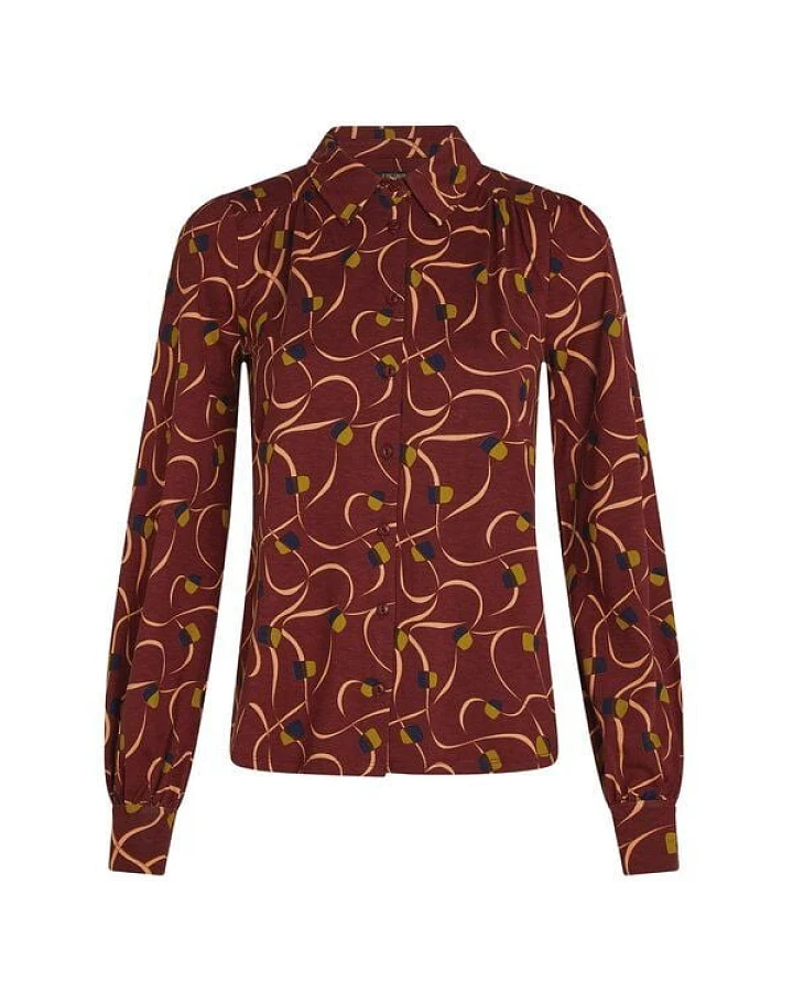 King Louie Bluse Carina mit Strechkomfort
