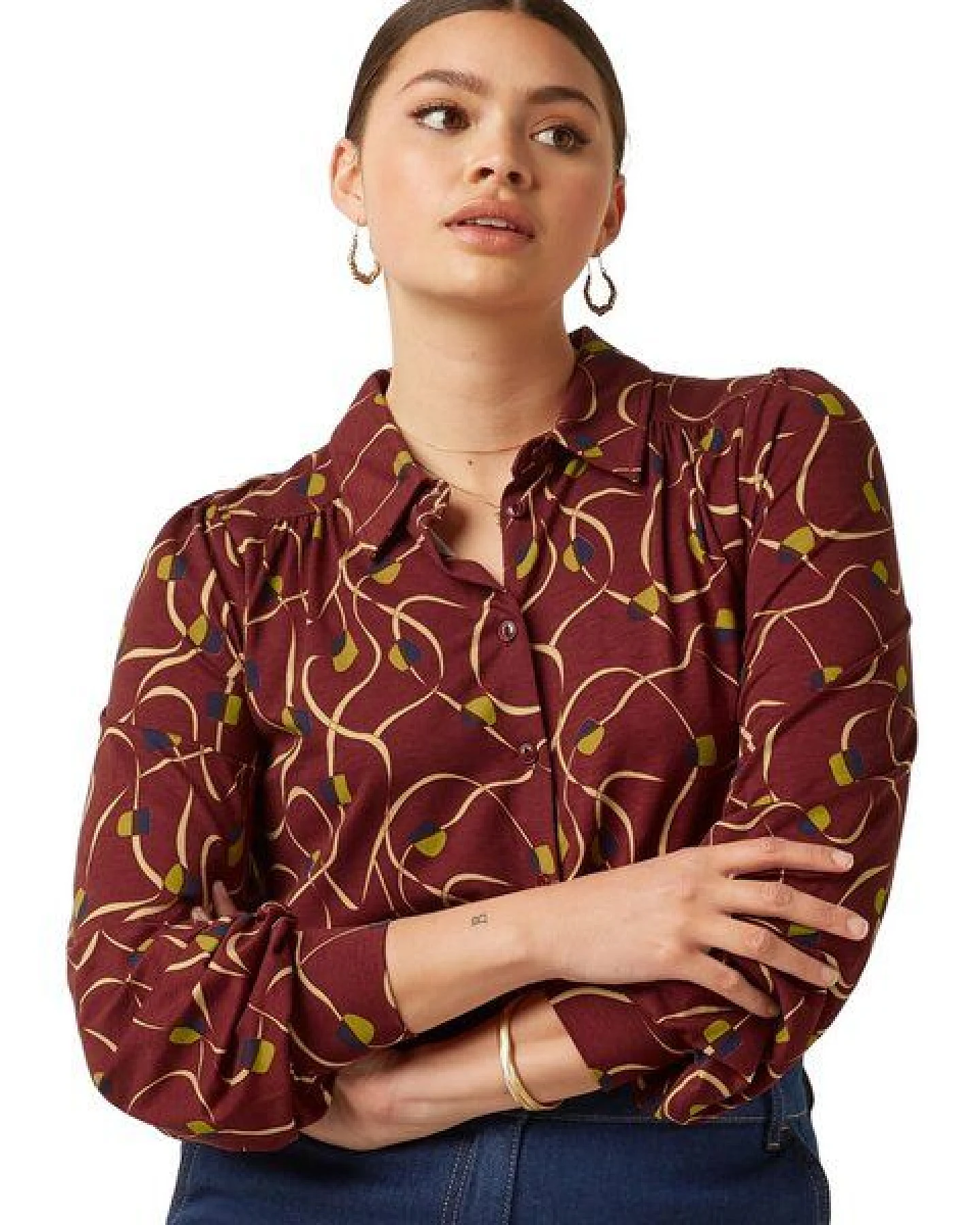 King Louie Bluse Carina mit Strechkomfort – Ansicht 2