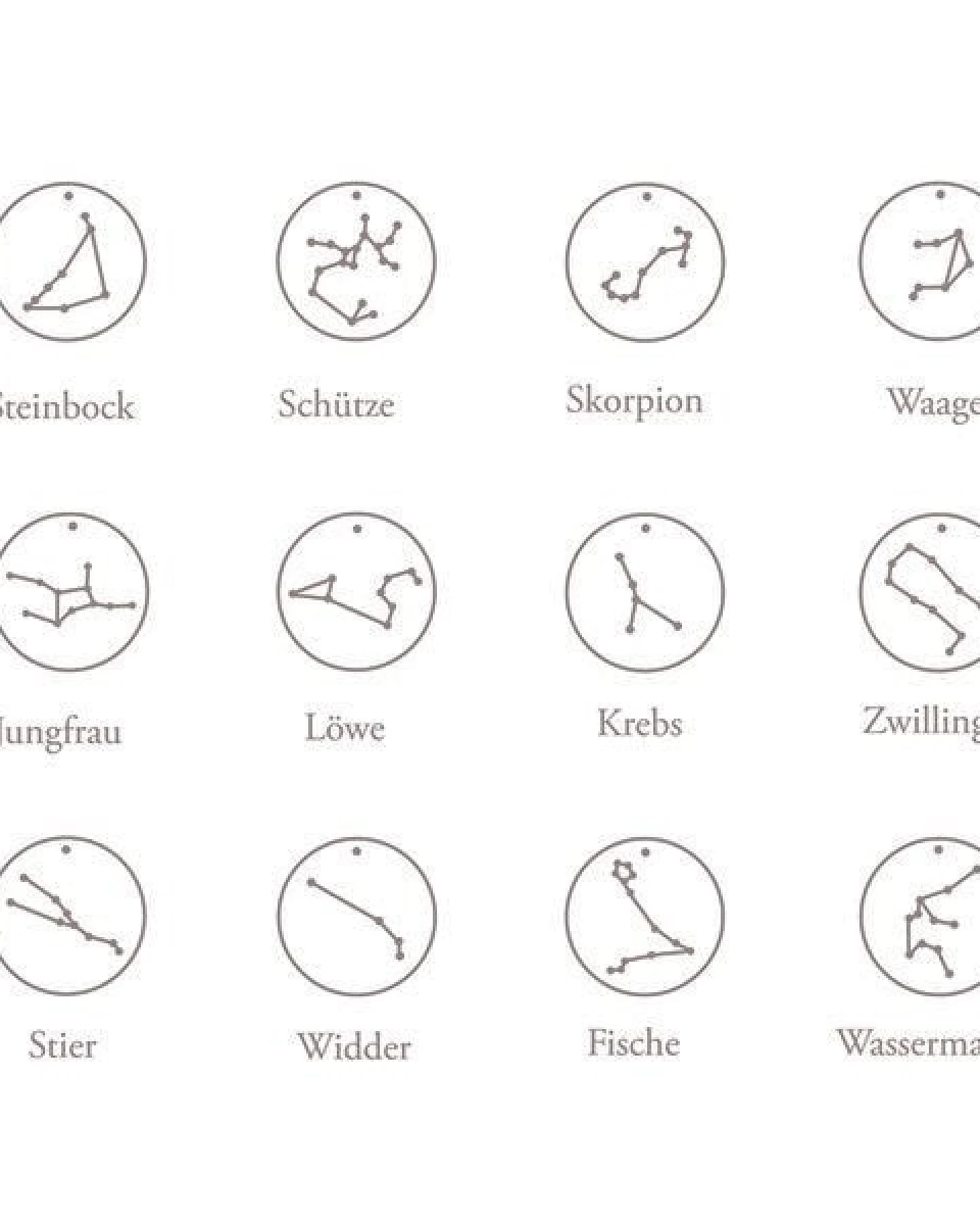 ChristinaPauls Slow jewellery Sternzeichen Kette Schütze in Silber, Gold, Rosegold und Schwarz – Ansicht 4