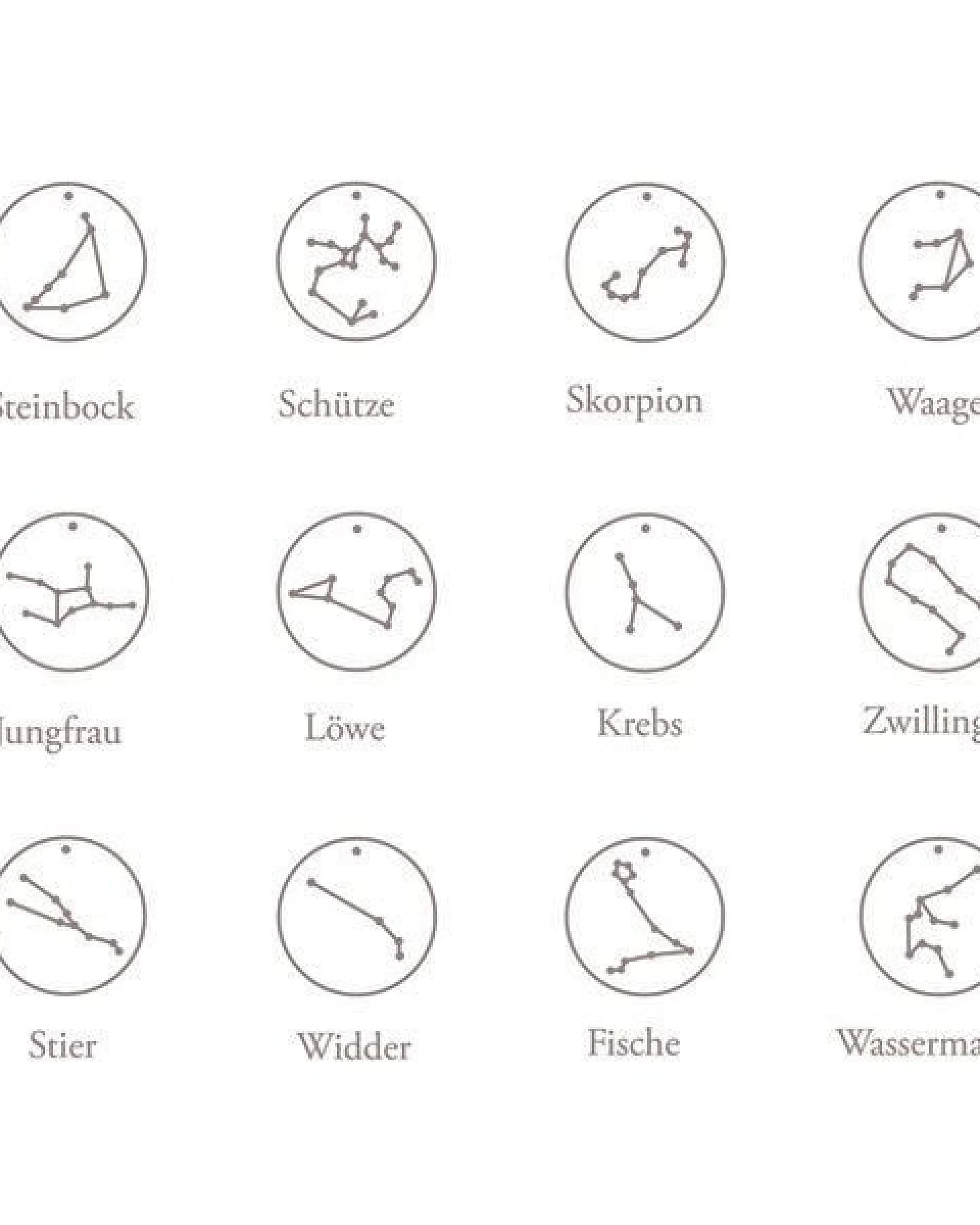 ChristinaPauls Slow jewellery Sternzeichen Anhänger Steinbock in Silber, Gold, Rosegold und Schwarz – Ansicht 4