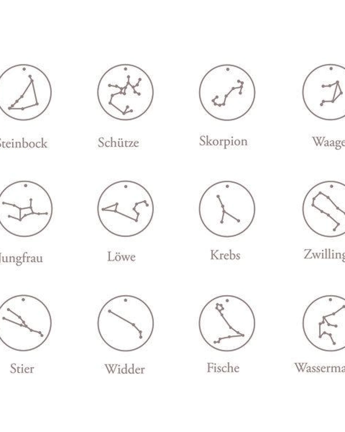 ChristinaPauls Slow jewellery Sternzeichen Anhänger Steinbock in Silber, Gold, Rosegold und Schwarz – Ansicht 4