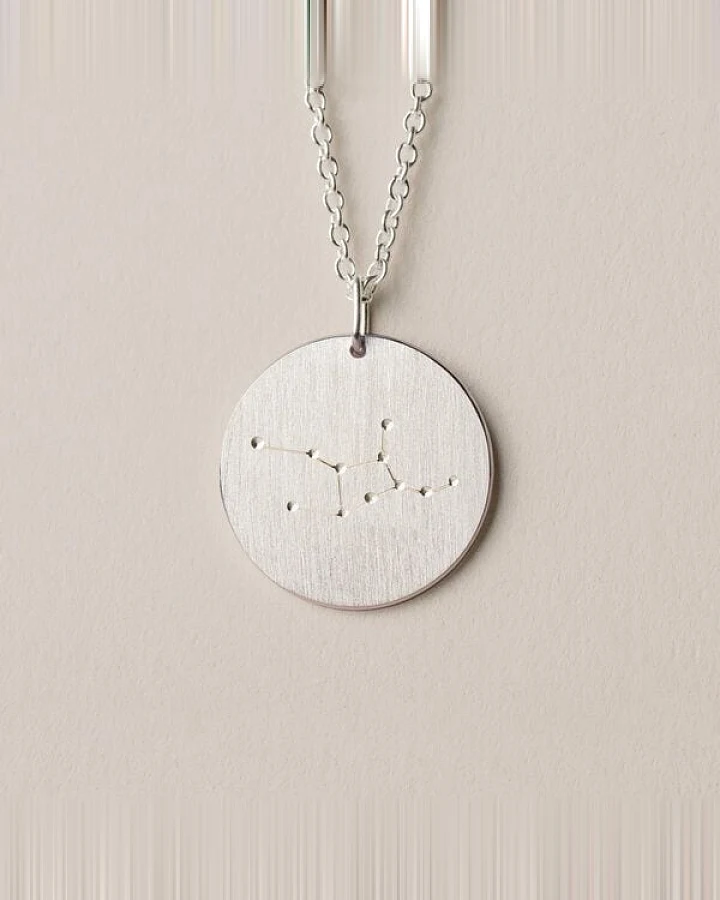 ChristinaPauls Slow jewellery Sternzeichen Anhänger Jungfrau in Silber, Gold, Rosegold und Schwarz