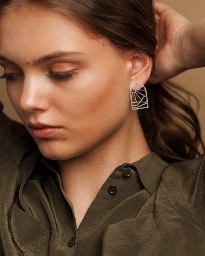 ChristinaPauls Slow jewellery Ohrstecker Onda in Silber oder Gold