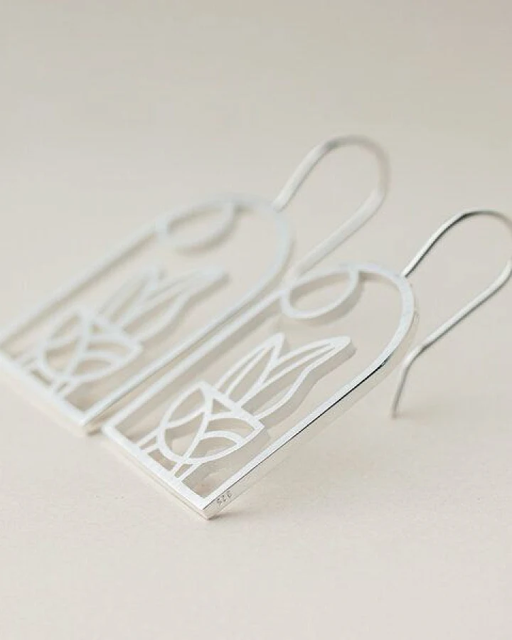 ChristinaPauls Slow jewellery Ohrhänger Planta in Silber oder Gold