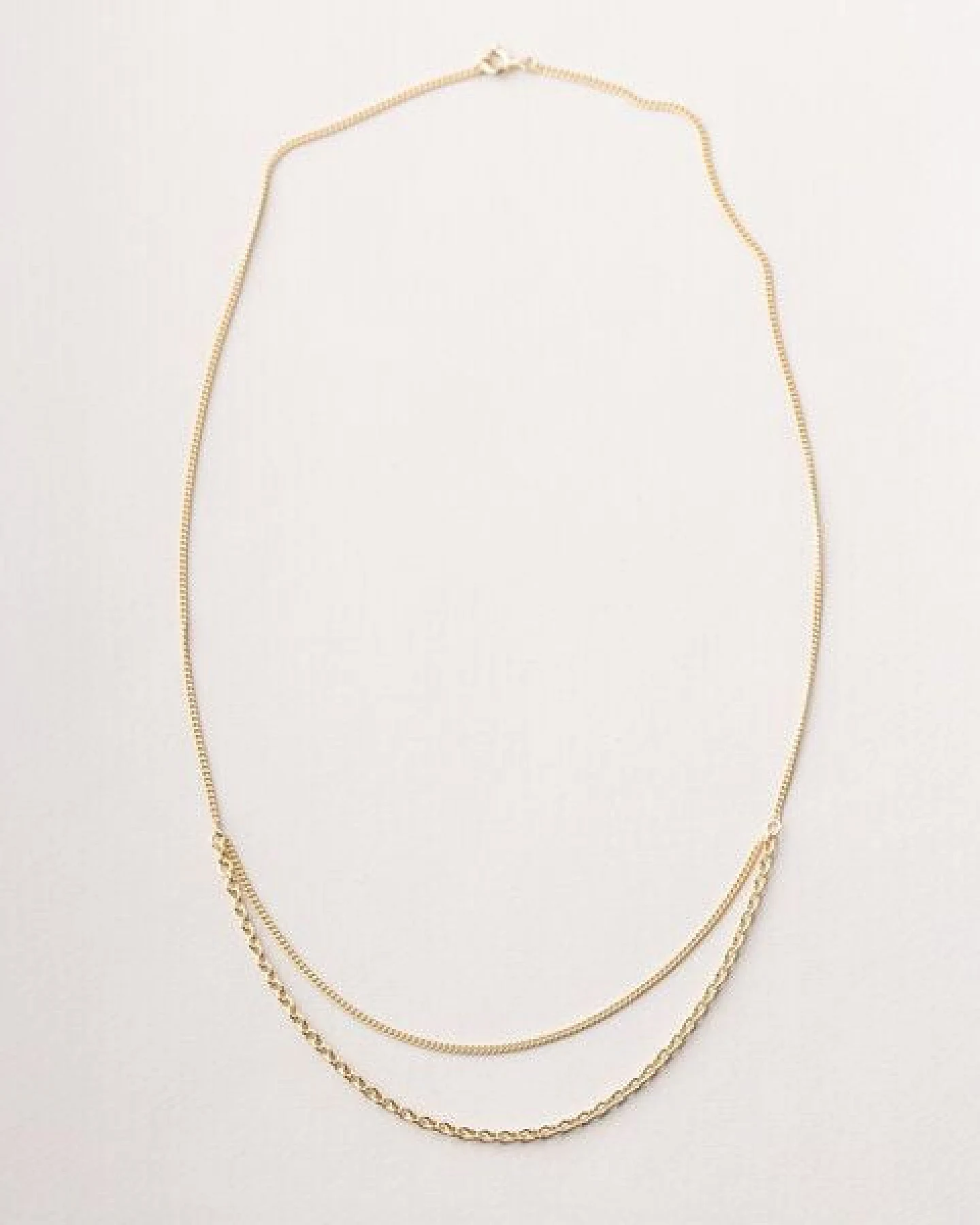 ChristinaPauls Slow jewellery Kurze mehrreihige Gliederkette Mea in Gold und Silber – Ansicht 4