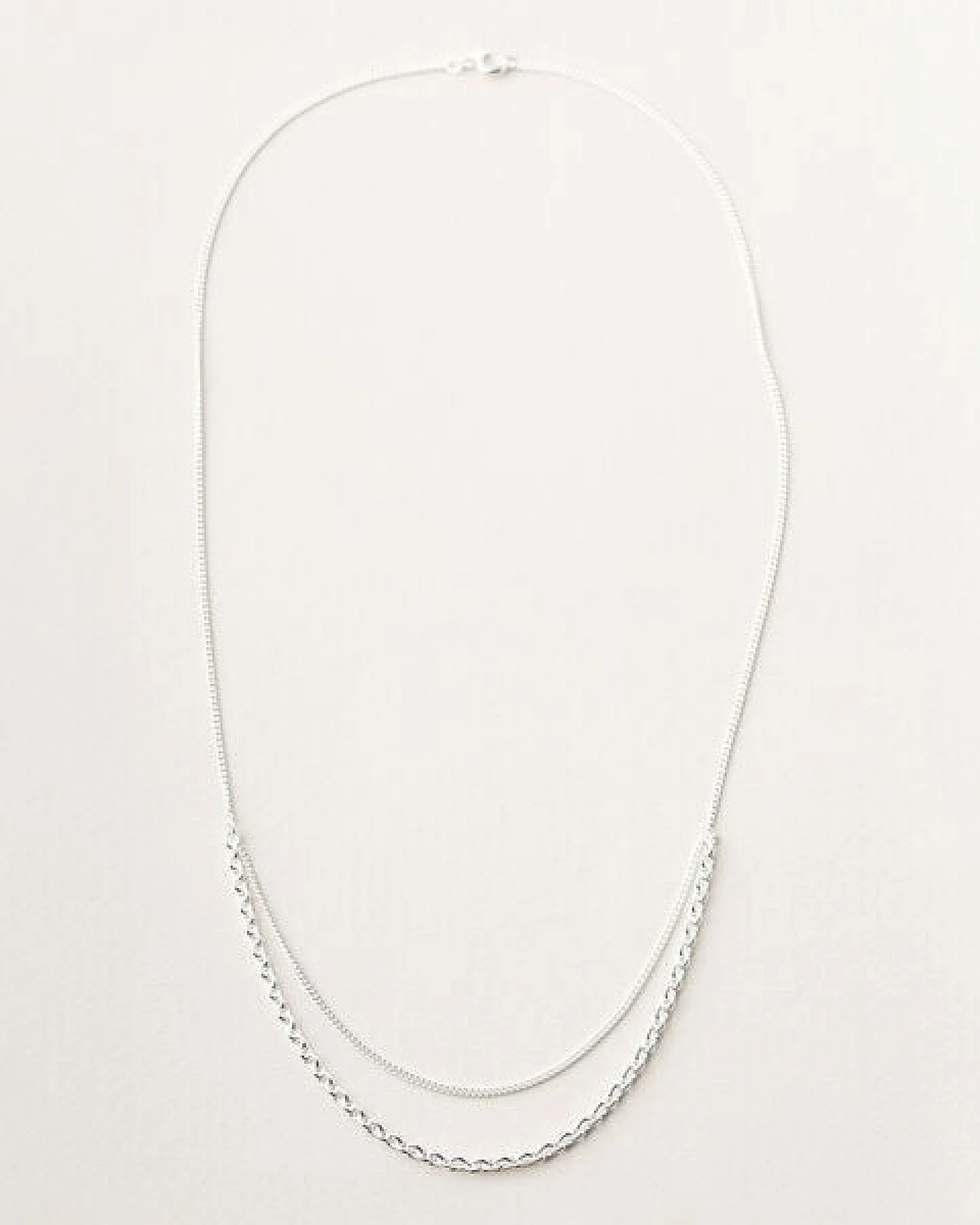 ChristinaPauls Slow jewellery Kurze mehrreihige Gliederkette Mea in Gold und Silber – Ansicht 3