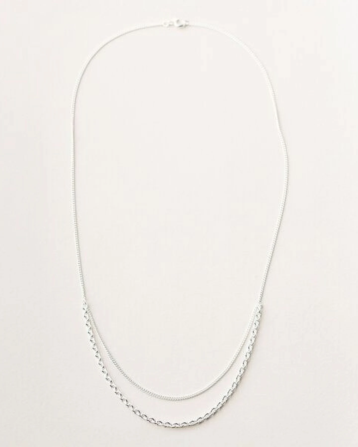 ChristinaPauls Slow jewellery Kurze mehrreihige Gliederkette Mea in Gold und Silber – Ansicht 3