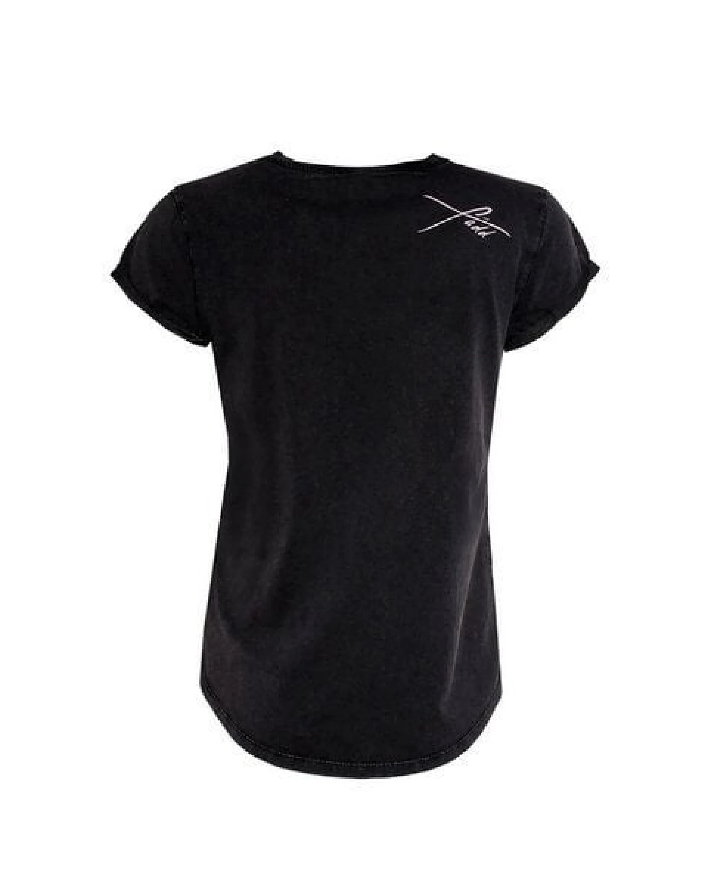 FÄDD Damen T-Shirt Rundhals Bio-Baumwolle Wahrscheinlich Jasmin BT Schwarz – Ansicht 3