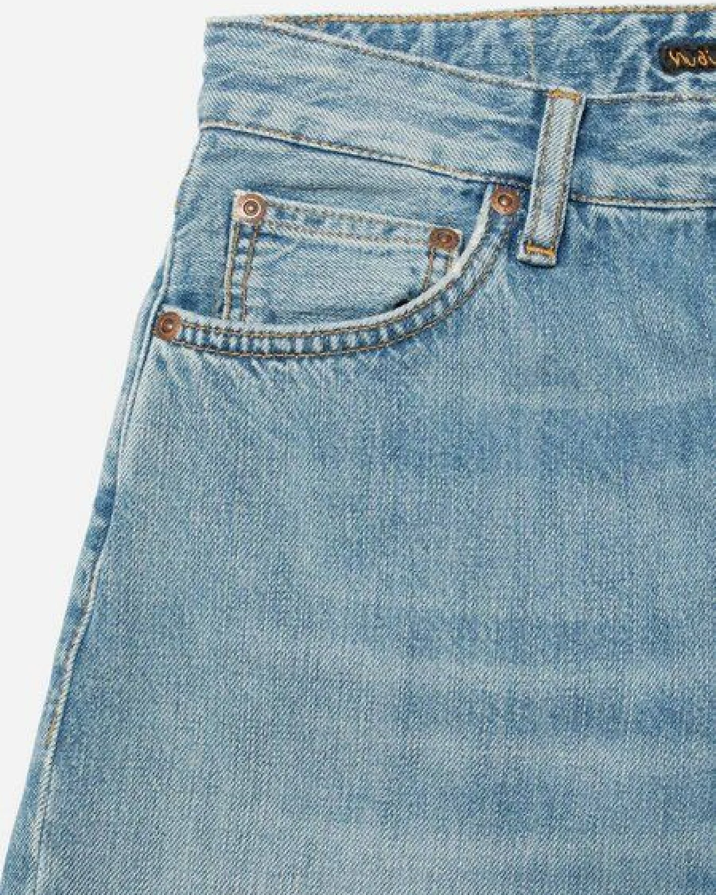 Nudie Jeans Breezy Britt Blue Wave – Ansicht 3