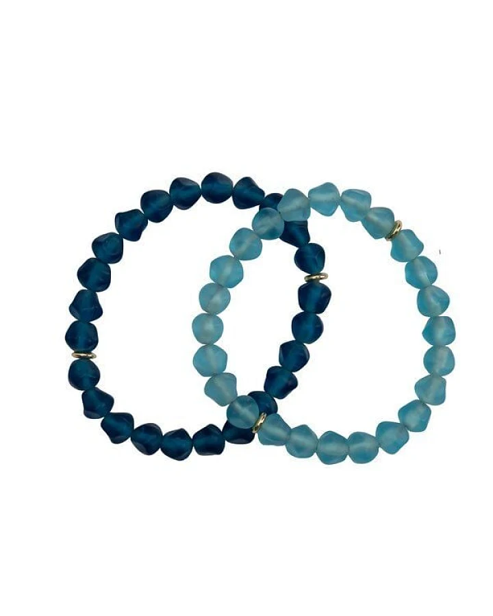 El Puente Armbänder "Farbschimmer", 2er-Set