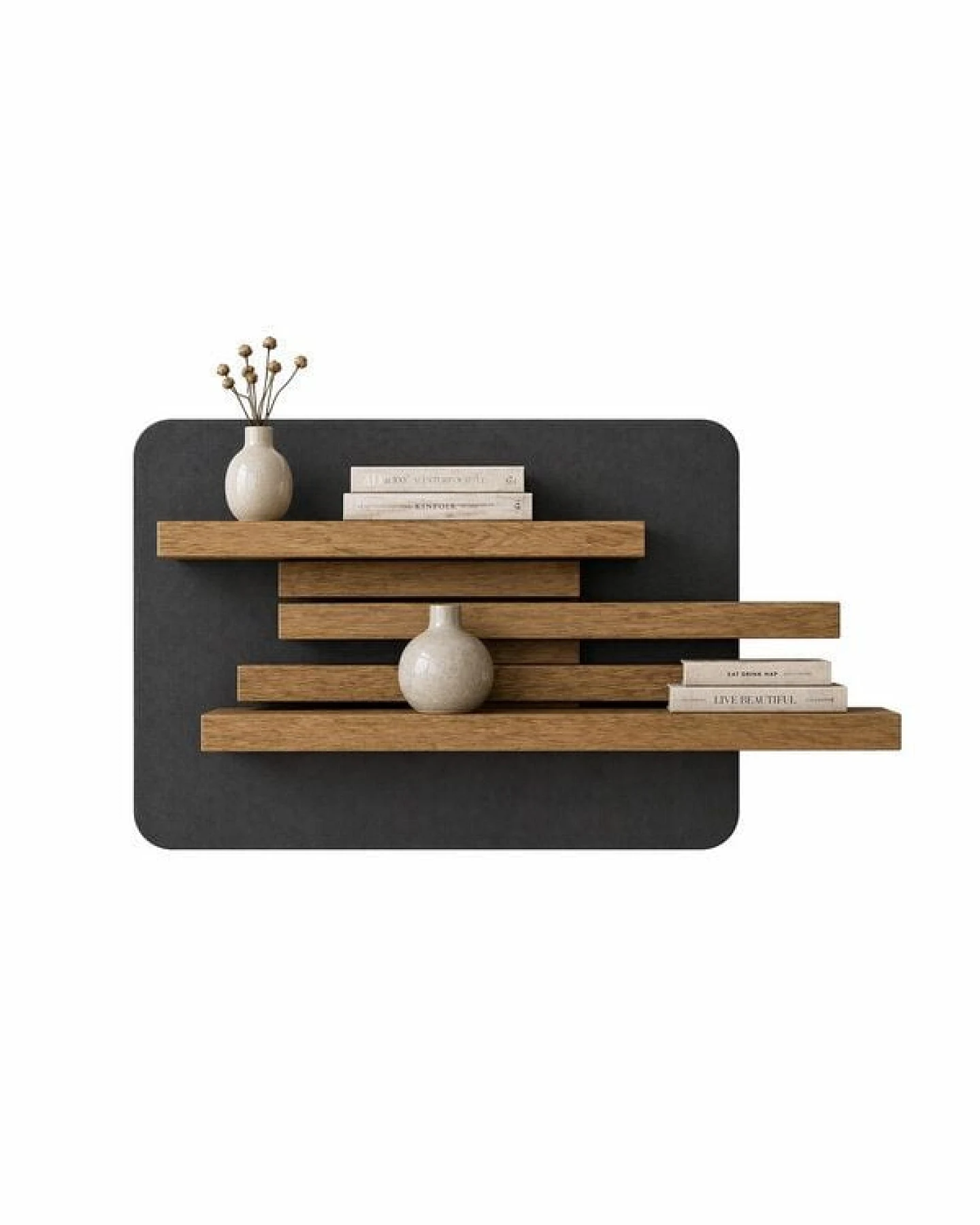 Living Oak Wandregal Eiche No.08 – Eiche in Balance – Ansicht 3