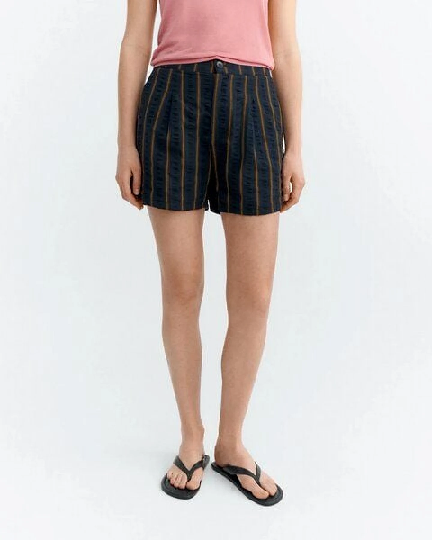 thinking mu Portbou Seersucker Narciso Shorts – Ansicht 3