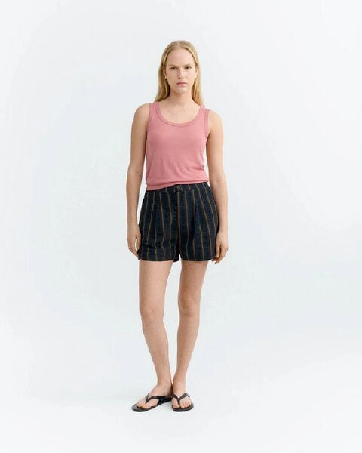 thinking mu Portbou Seersucker Narciso Shorts – Ansicht 2
