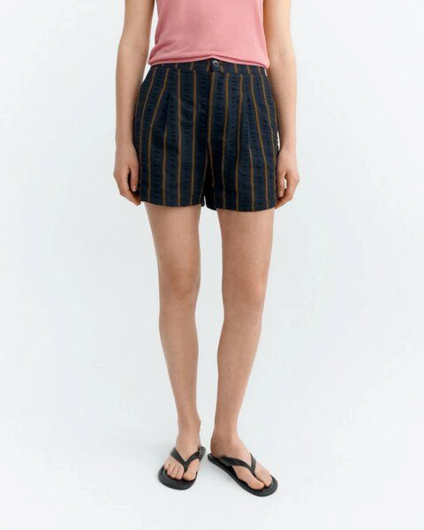 thinking mu Portbou Seersucker Narciso Shorts – Ansicht 3