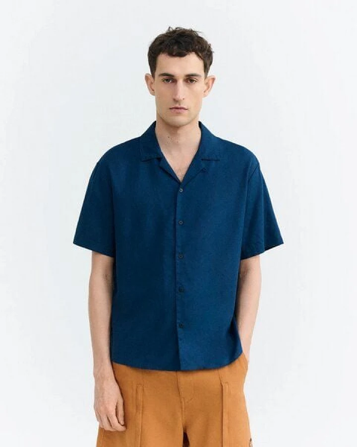 thinking mu Blue Night Hemp Junior Shirt