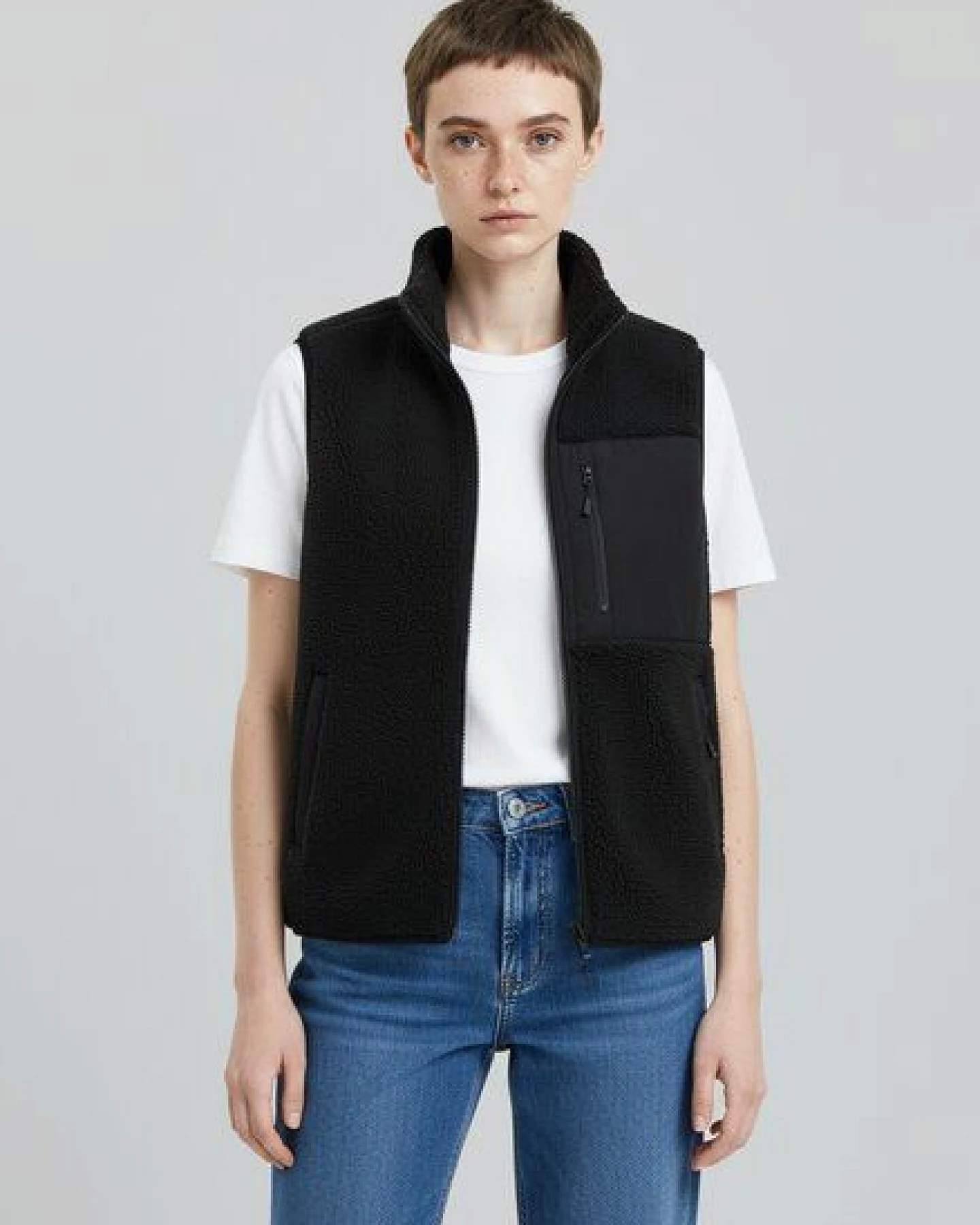 Unipolar Fleece-Weste Modell: Lin – Ansicht 3