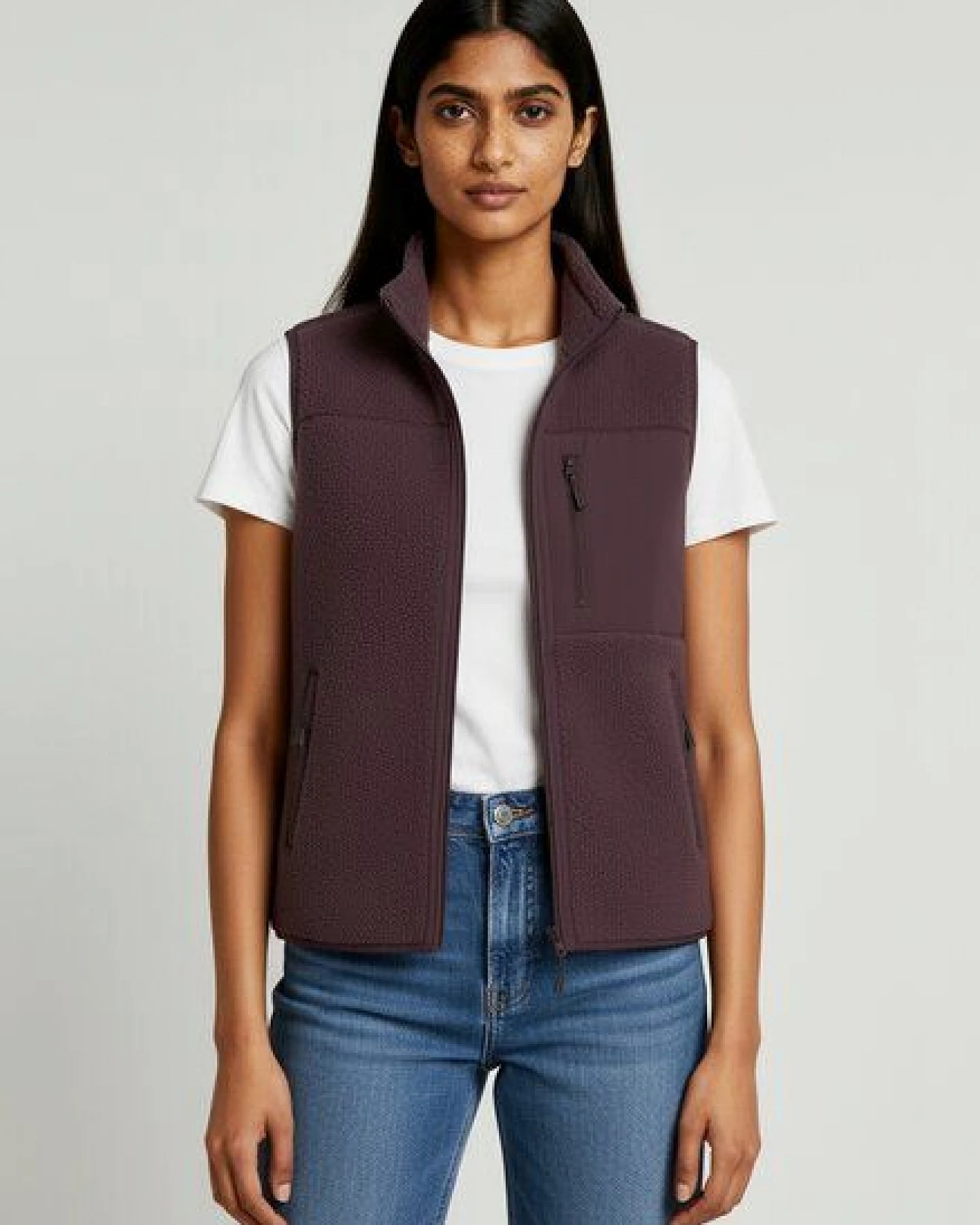 Unipolar Fleece-Weste Modell: Lin – Ansicht 3