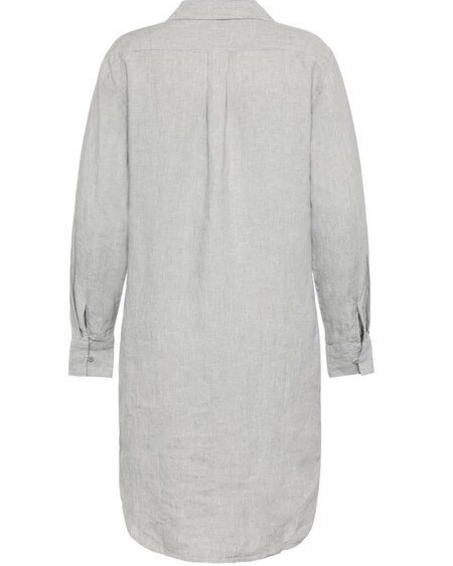 KnowledgeCotton Apparel Leinen- Hemdkleid - Classic linen dress - GOTS/Vegan – Ansicht 3