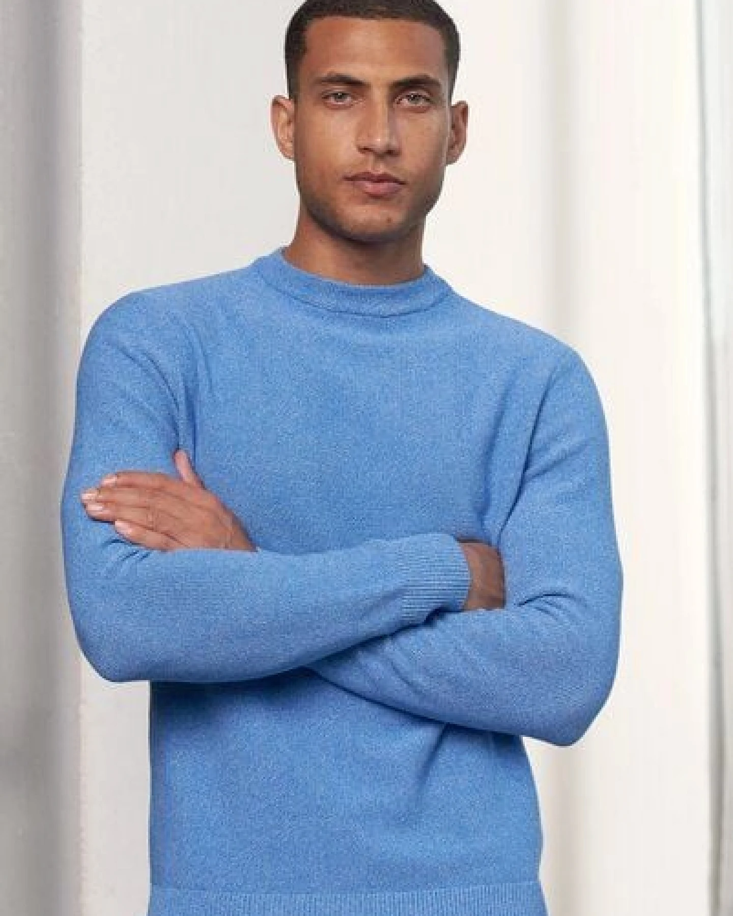 About Companions Klassischer Crewneck-Strickpullover MORTEN aus Bio-Baumwollgarn – Ansicht 4