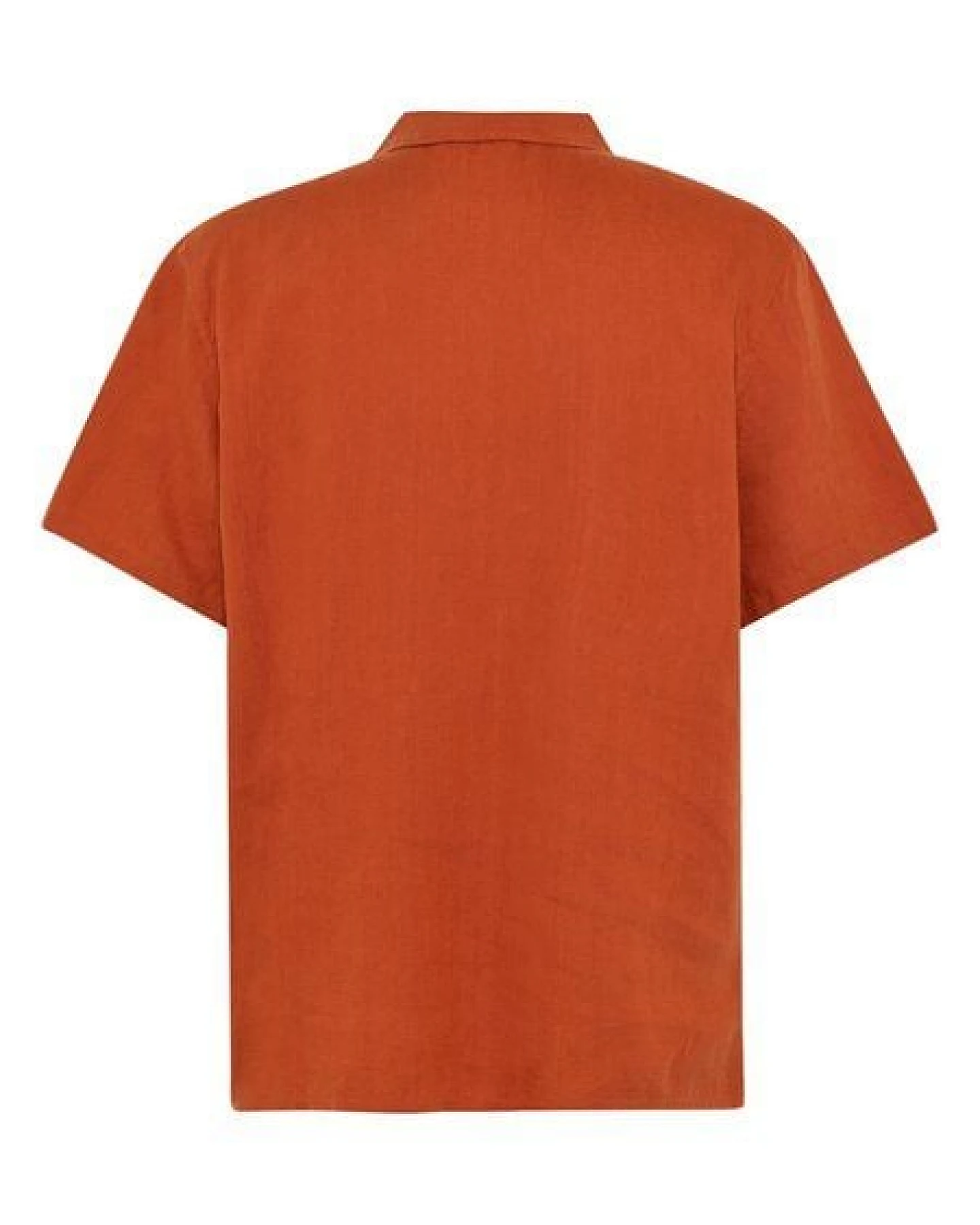 KnowledgeCotton Apparel Leinenhemd Box Fit - Short Sleeve - aus Bio-Leinen – Ansicht 3