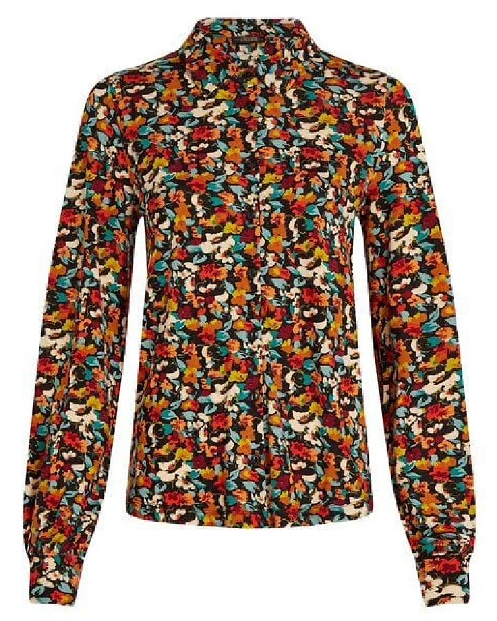 King Louie Bluse Maisie mit Stretchkomfort
