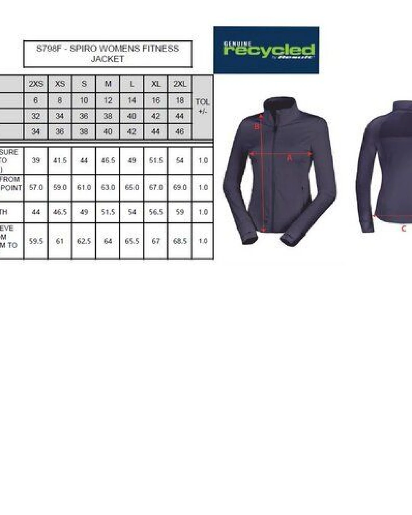 Result Genuine Recycled Recycelte Fitnessjacke für Damen – Ansicht 3