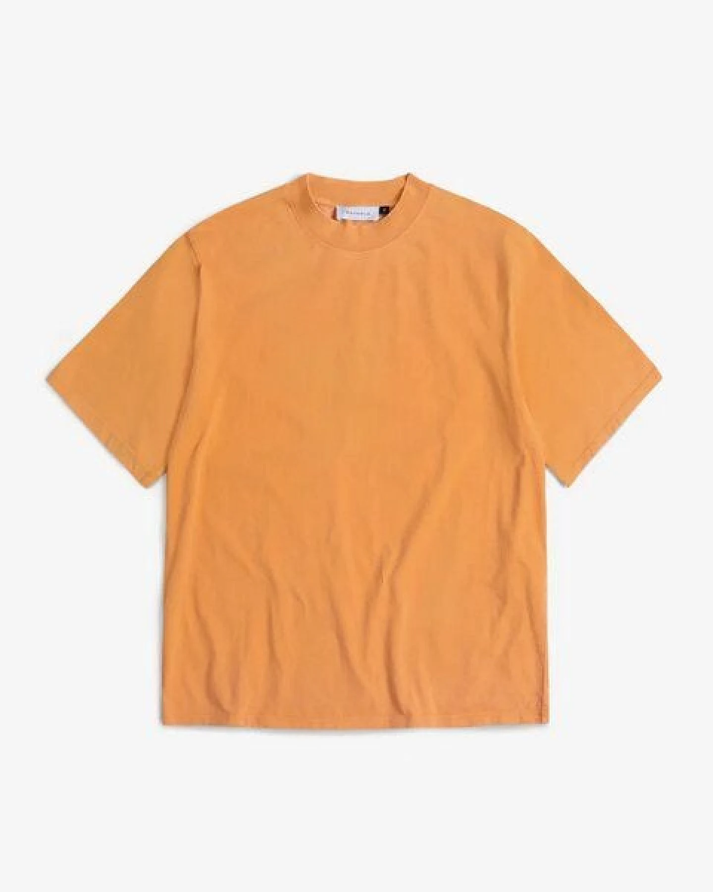 Rotholz Basic T-Shirt mit breitem Kragen Bio Baumwolle – Ansicht 3