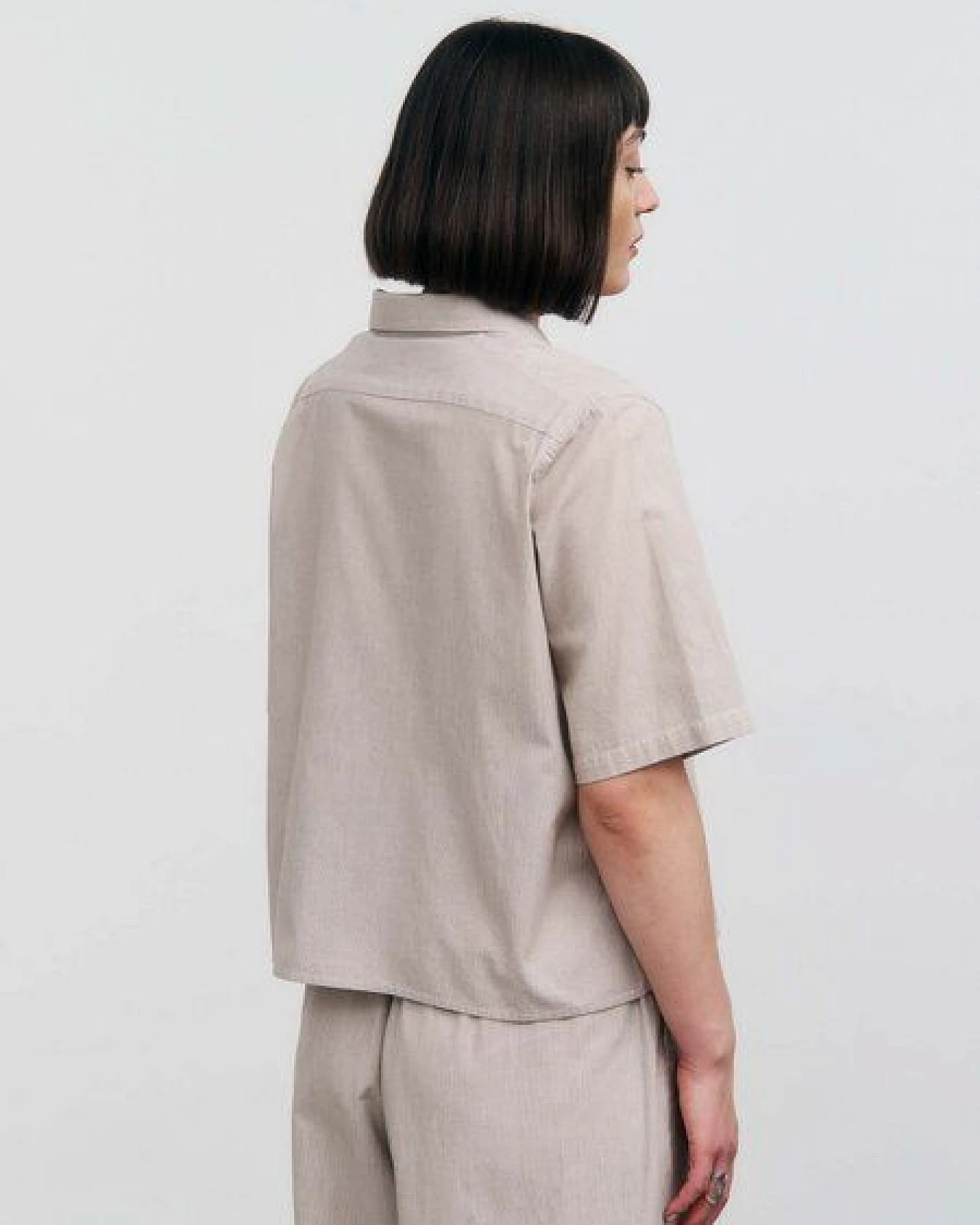 Rotholz Cropped Bowling Shirt – Ansicht 4