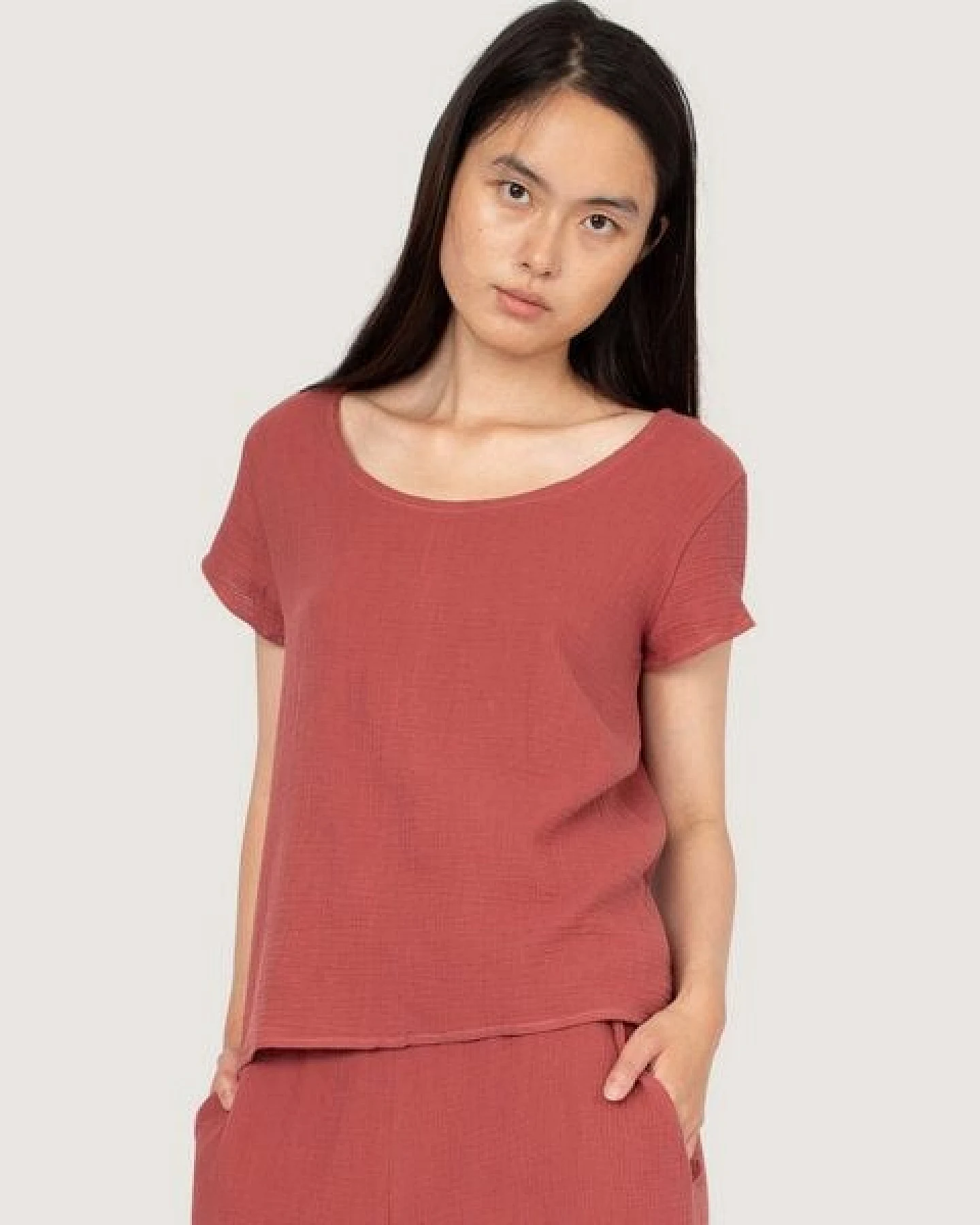 Frija Omina Musselin-Shirt Coube – Ansicht 2