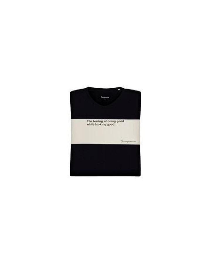 KnowledgeCotton Apparel 3-Pack Basic T-Shirts mit V-Ausschnitt aus Bio-Baumwolle