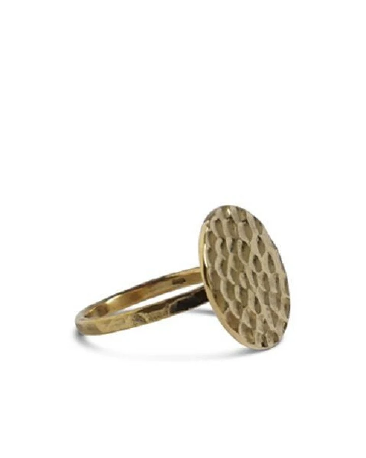 ting goods Ring gehämmert, Messing oder Sterling Silber