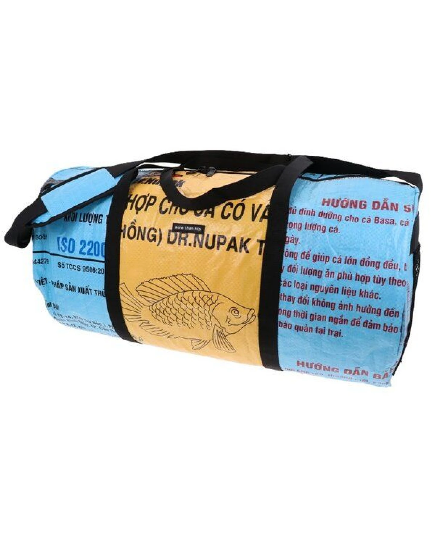 MoreThanHip Wochenend- oder Sporttasche 40L aus recycelten Zement-oder Tierfuttersäcken - Jumbo – Ansicht 2