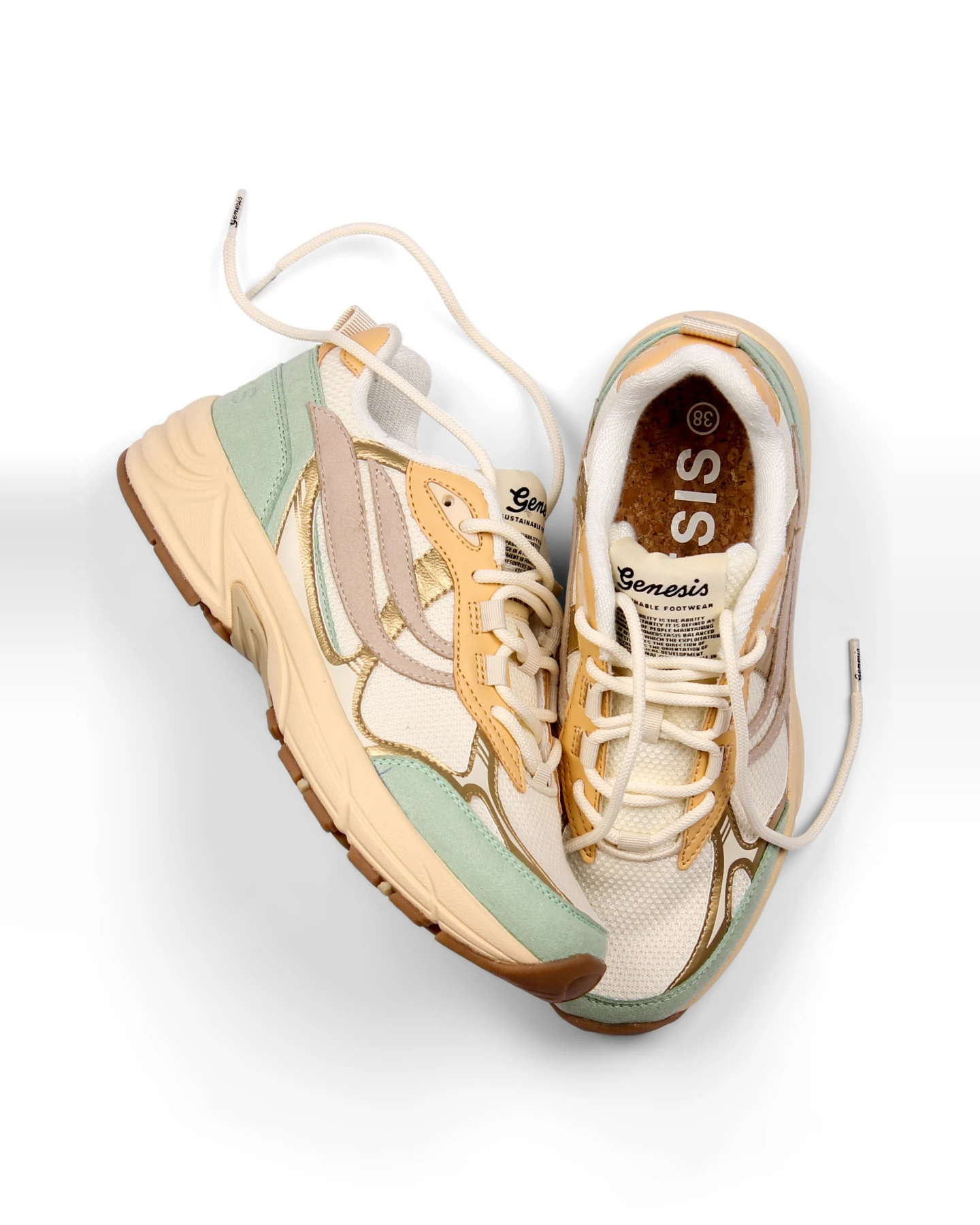 Sneaker G-Eco`99 Metallic Mint/Gold/Sand – Ansicht 2