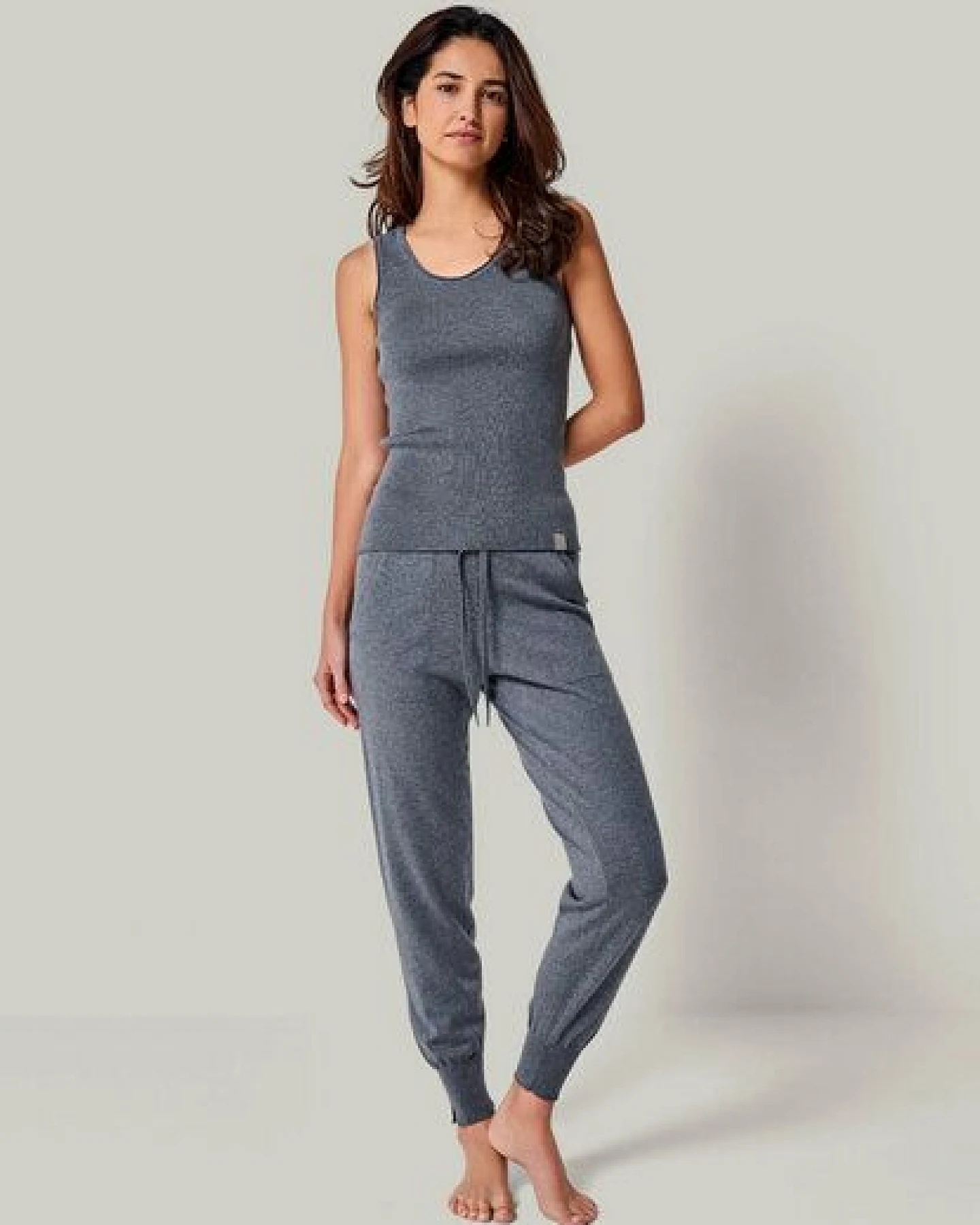 YOU LOOK PERFECT 100% Merino Rippen-Stricktop "Blossom" – Ansicht 3