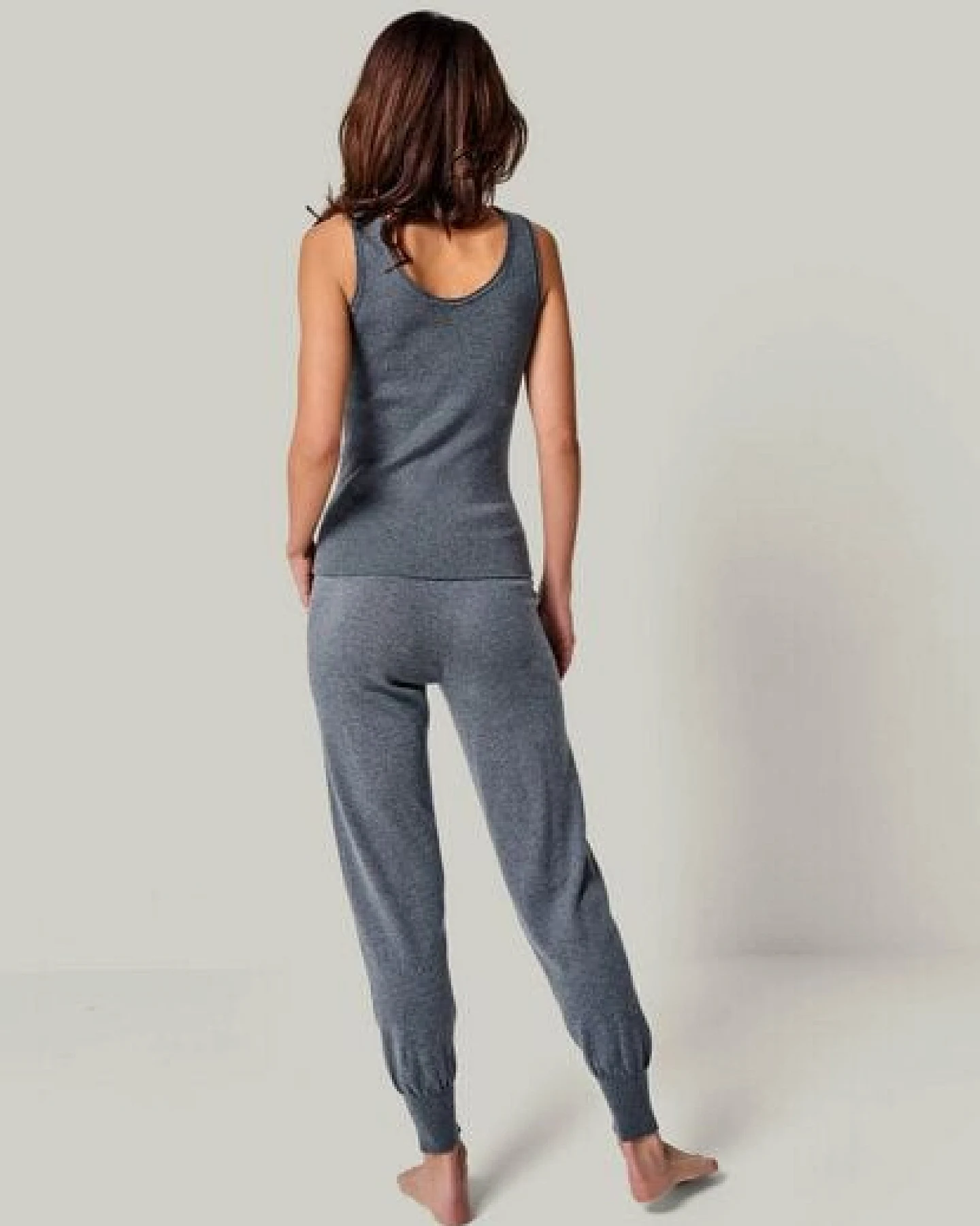 YOU LOOK PERFECT 100% Merino Rippen-Stricktop "Blossom" – Ansicht 4