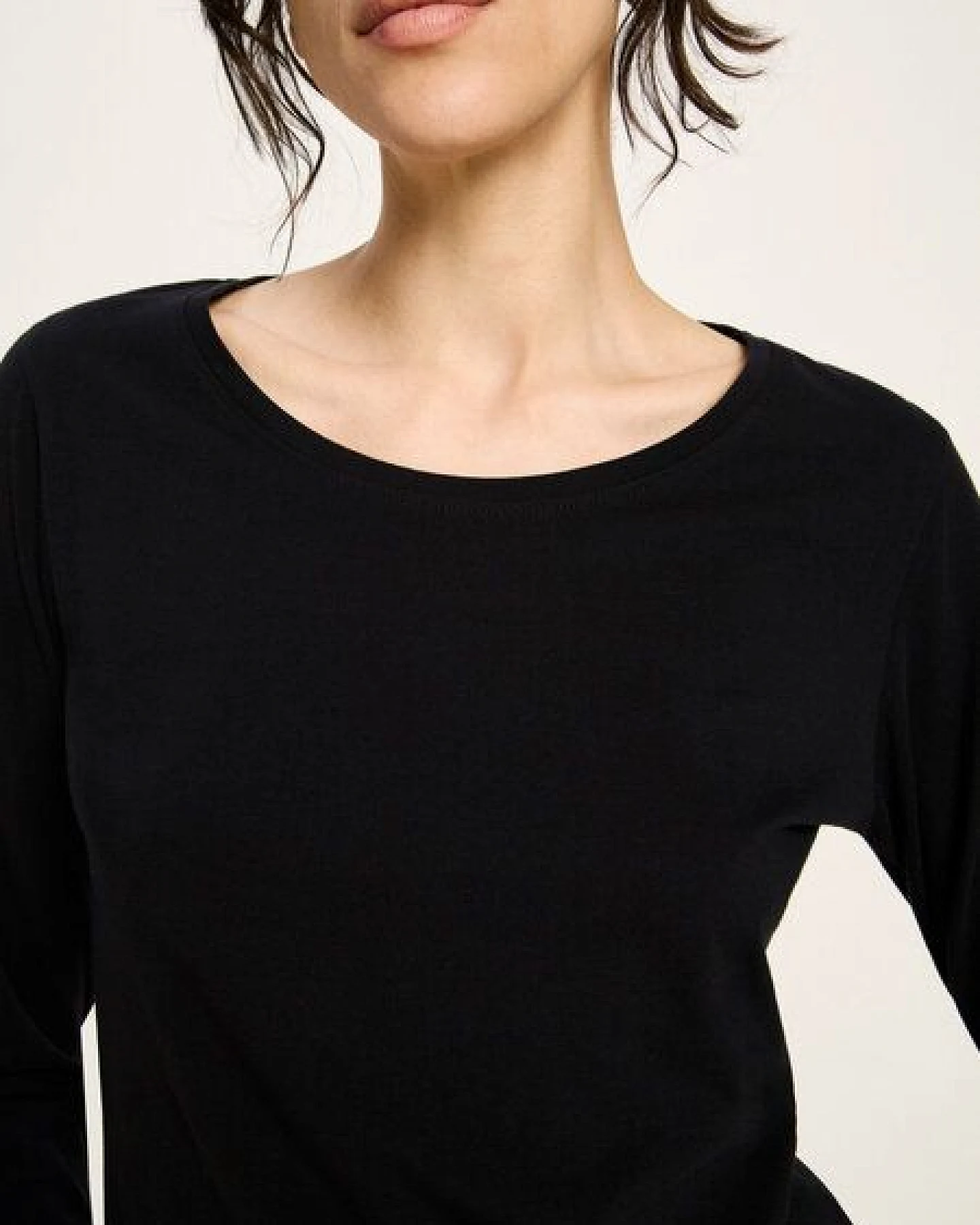 LANIUS Langarmshirt (GOTS) aus Bio-Baumwolle – Ansicht 3