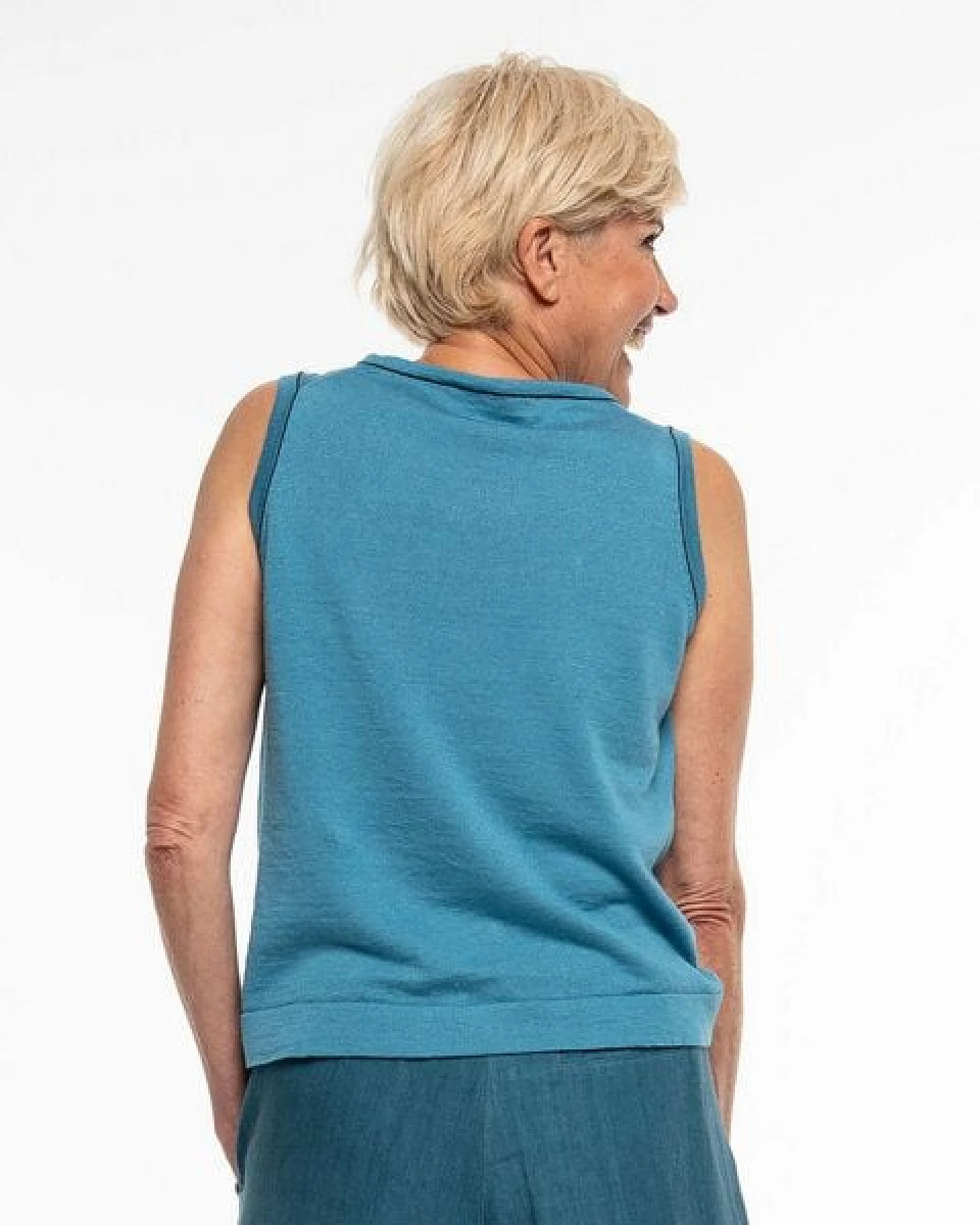 Alma & Lovis Leichtes Feinstrick-Top aus Leinen-Cotton-Mix – Ansicht 4