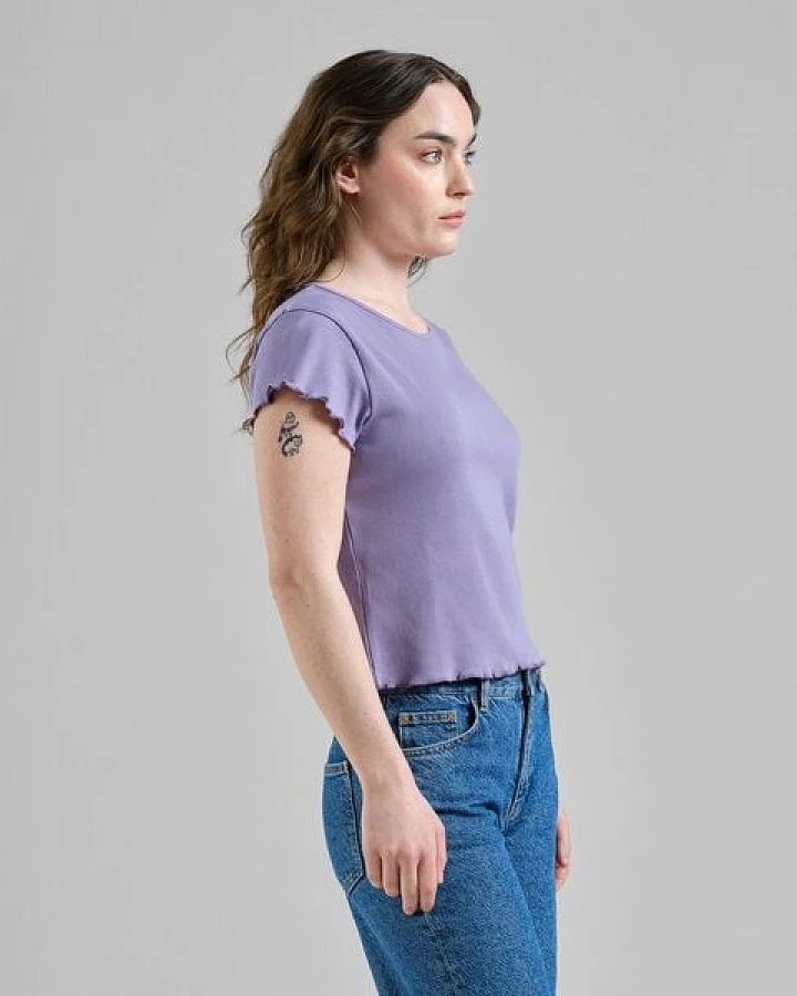 DEDICATED Damen T-Shirt - Rib Top Ven