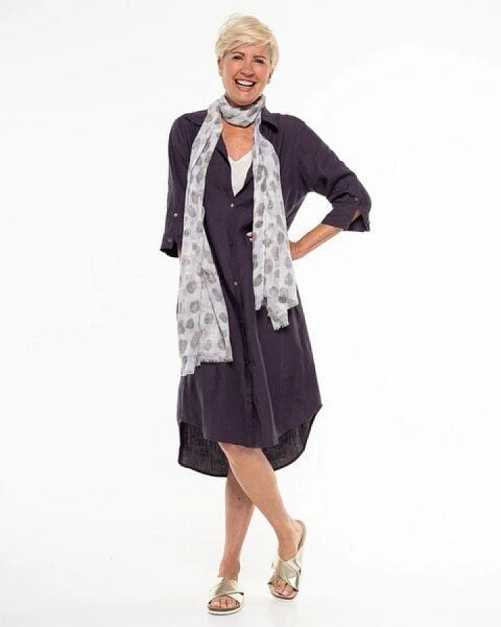 Alma & Lovis Legeres Blusenkleid aus reinem Leinen