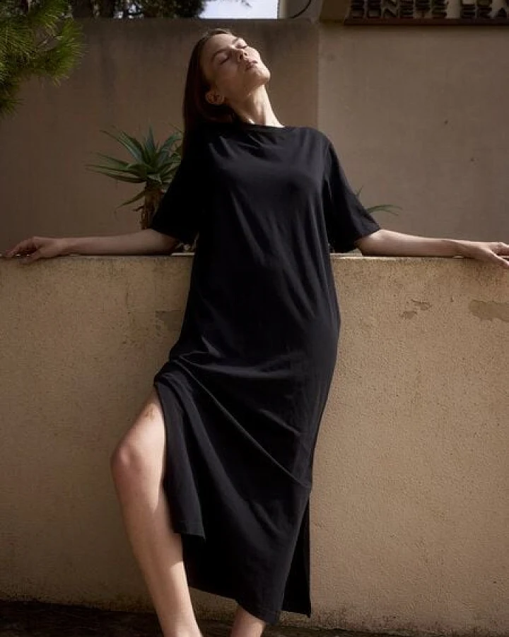 WOTE Maxi Jerseykleid aus Organic Cotton