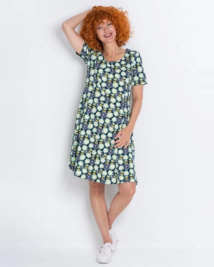 Heidekönigin Jerseykleid A-Linie